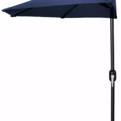 Jordan Manufacturing Steel Market Half Umbrella In Navy