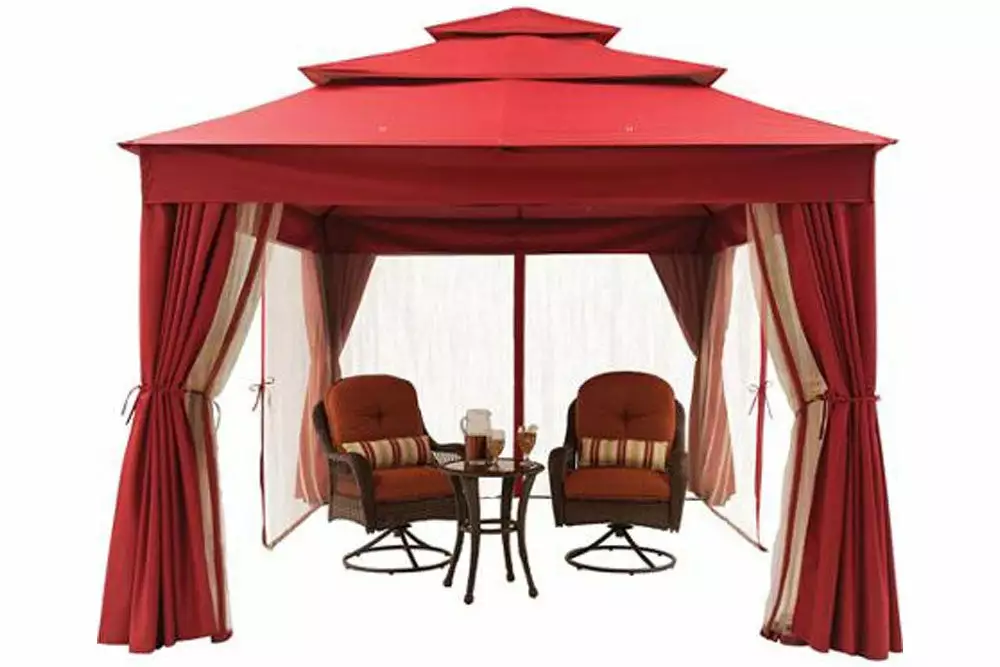 TOPS BHG Archer Ridge 10x12 FT Red Gazebo Canopy 3 TOPS BHG Archer Ridge 10x12 FT Red Gazebo Canopy