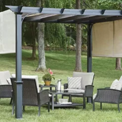 TOPS Lowe's Garden Treasures 10' Pergola Canopy With Ties