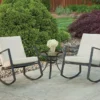 Apollo Outdoor Aurora 3 Piece Cushion Seating Set, Neutral Patio Sets