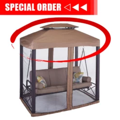 Outdoor Patio Sales 11 TOPS Swing Canopy Replacement Valencia/Monterey Replacement Swing Canopy