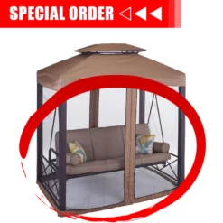 Outdoor Patio Sales 13 TOPS Swing Canopy Replacement Valencia/Monterey Swing Netting